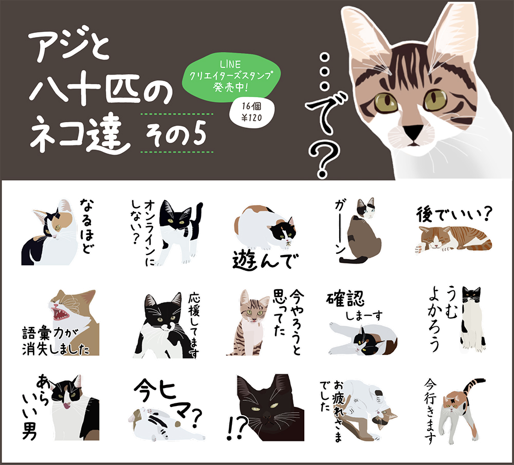 本年もよろしくお願いいたします Lineスタンプ第5弾リリースしました 株式会社アジデザイン スタッフblog